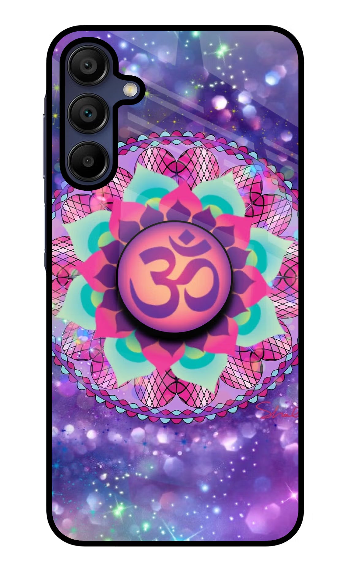 Om Purple Samsung A15 5G Pop Case by Casekaro