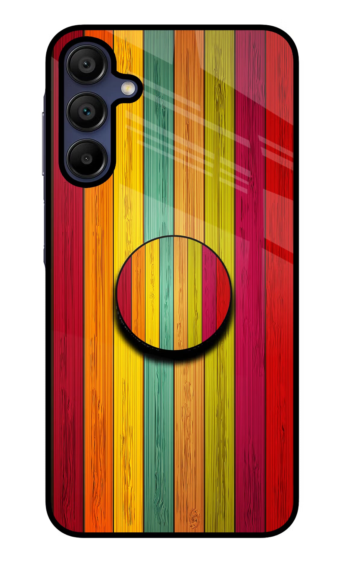 Multicolor Wooden Samsung A15 5G Pop Case by Casekaro