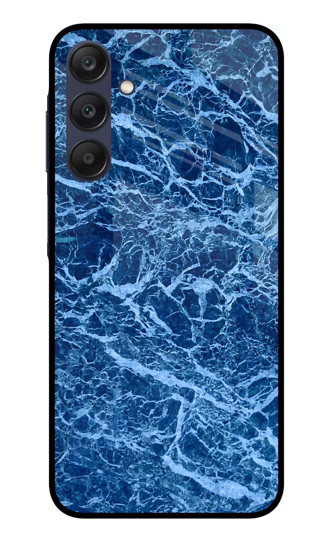 Blue Marble Samsung A25 5G Glass Case Back Cover by Casekaro