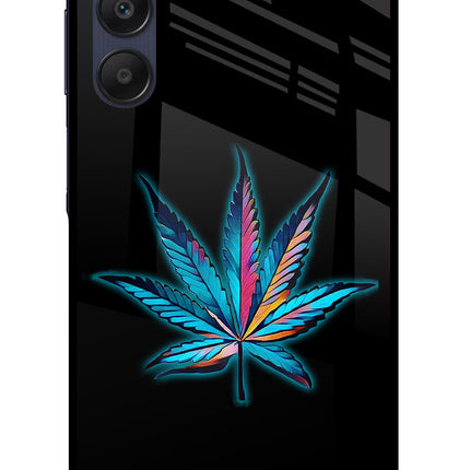 Weed Samsung A25 5G Glass Case Back Cover by Casekaro