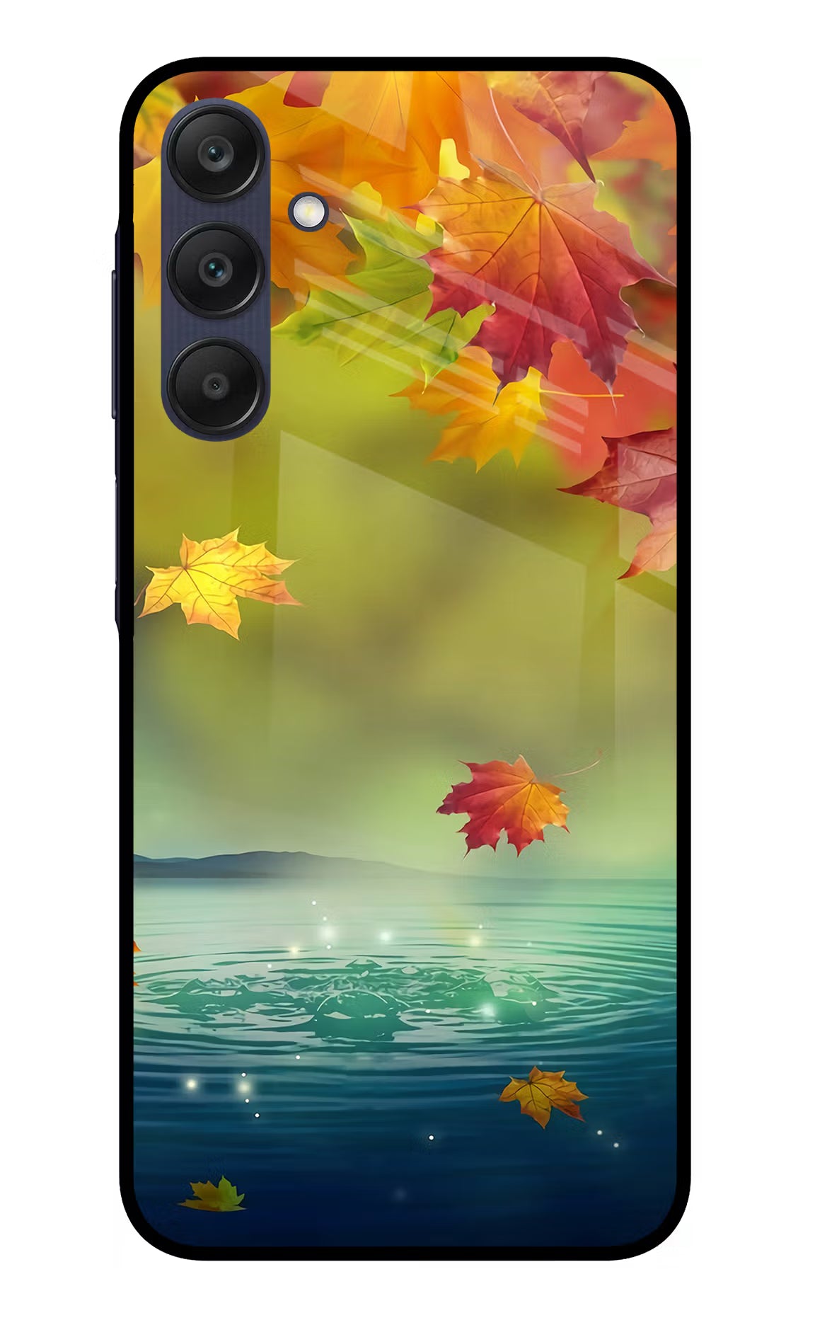 Flowers Samsung A25 5G Glass Case Back Cover by Casekaro