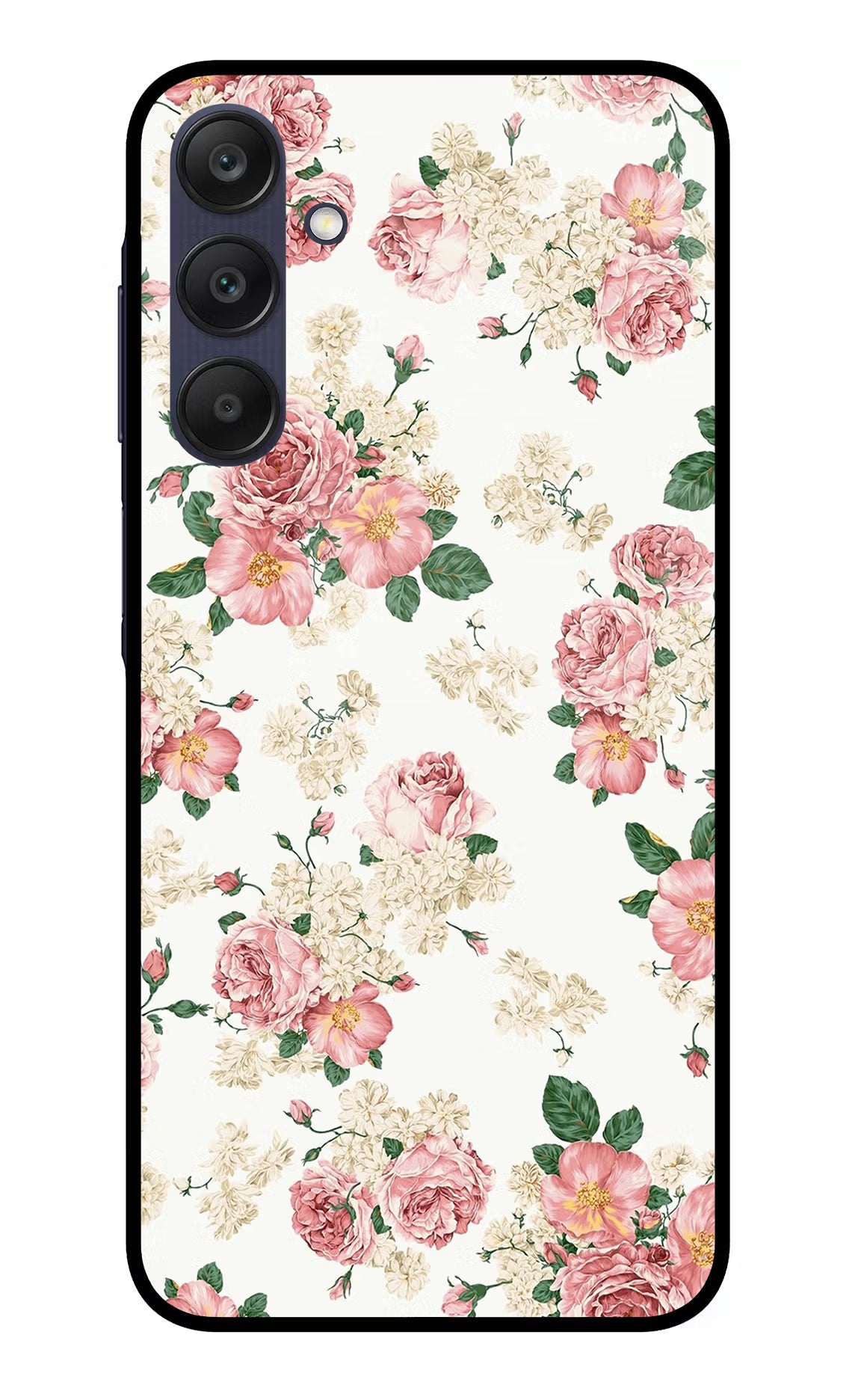 Flowers Samsung A25 5G Glass Case Back Cover by Casekaro