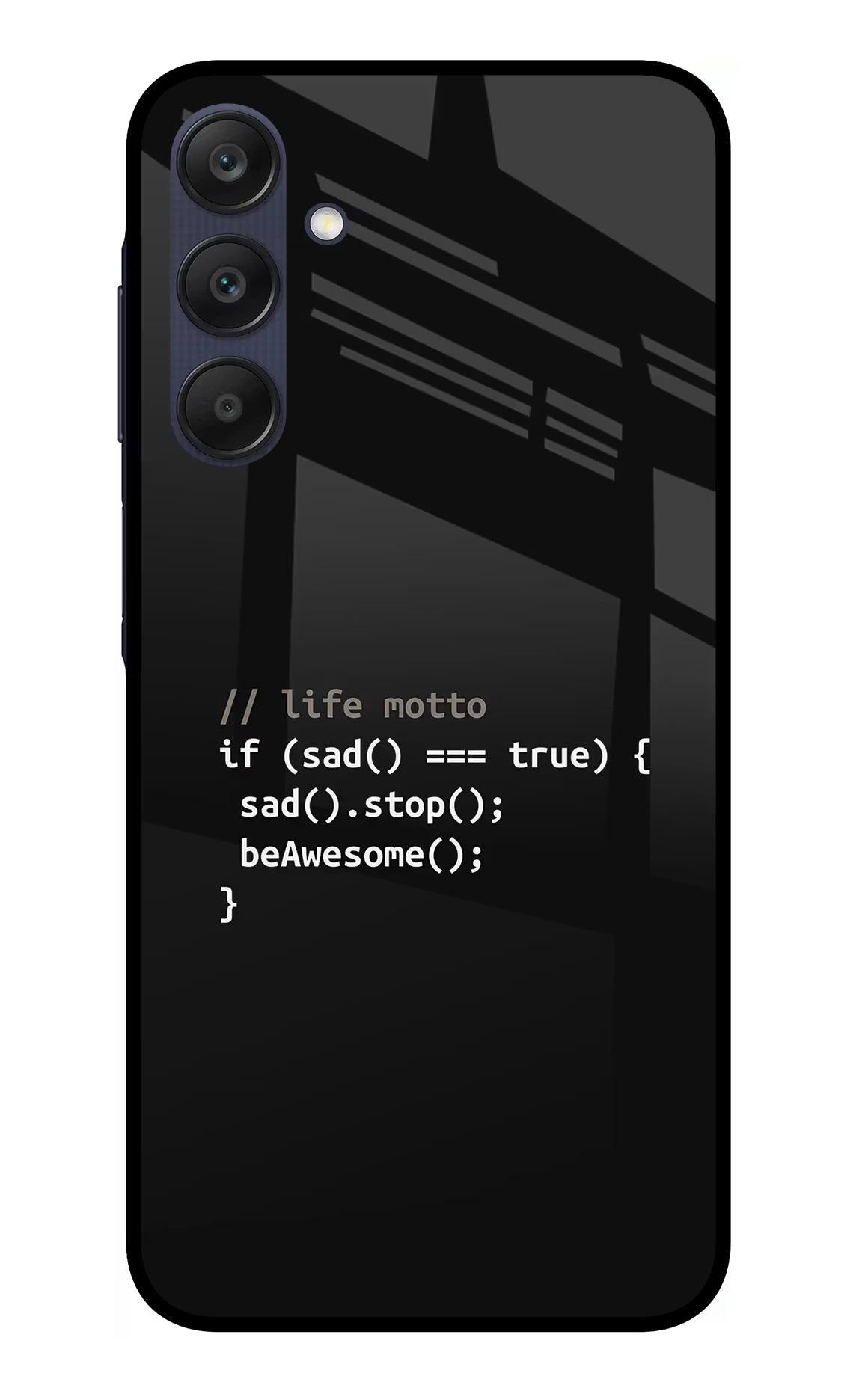 Life Motto Code Samsung A25 5G Glass Case