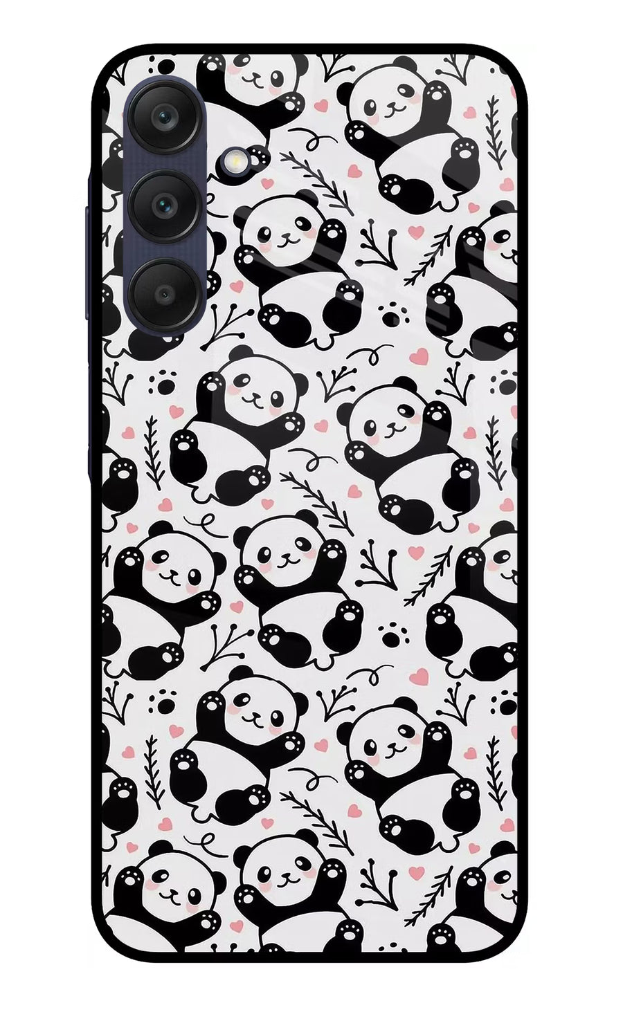 Cute Panda Samsung A25 5G Back Cover, Glass case