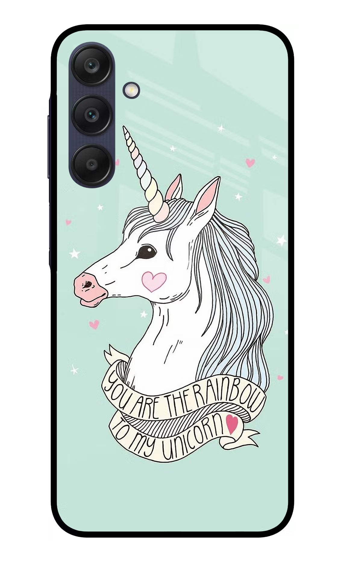 Unicorn Wallpaper Samsung A25 5G Glass Case Back Cover by Casekaro