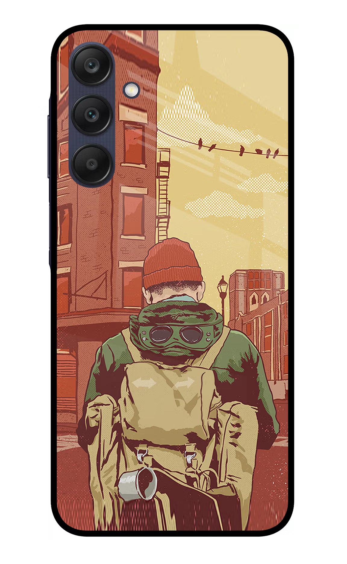 Adventurous Samsung A25 5G Glass Case Back Cover by Casekaro