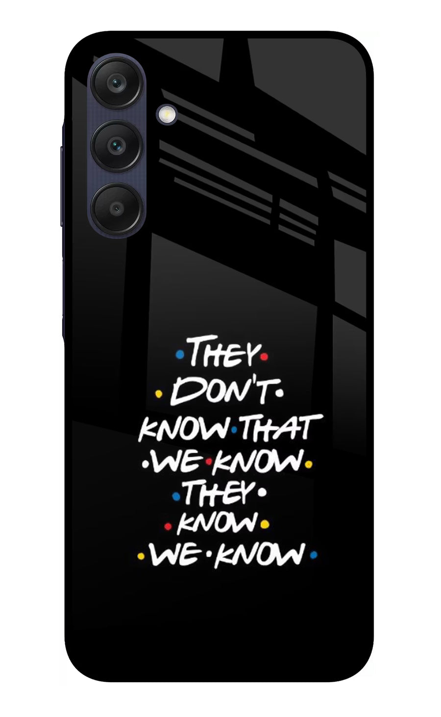 FRIENDS Dialogue Samsung A25 5G Back Cover, Glass case