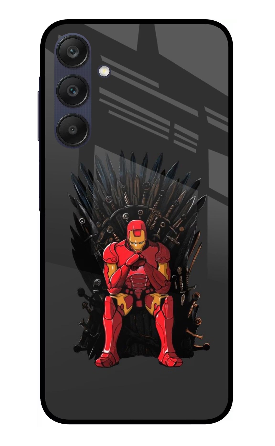 Ironman Throne Samsung A25 5G Glass Case