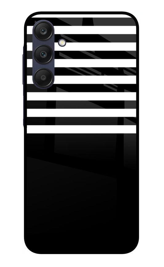 Black and White Print Samsung A25 5G Glass Case