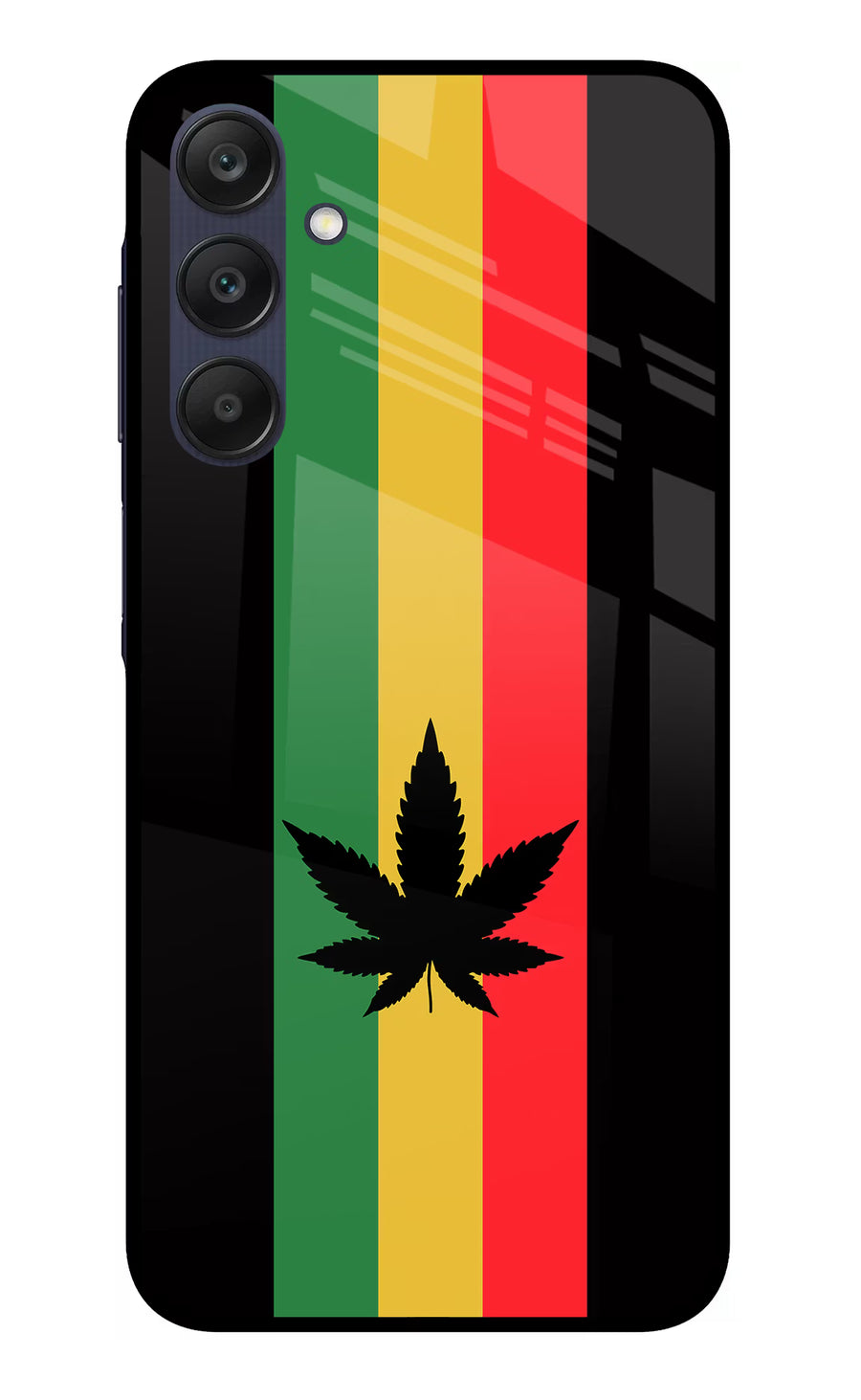 Weed Flag Samsung A25 5G Back Cover, Glass case
