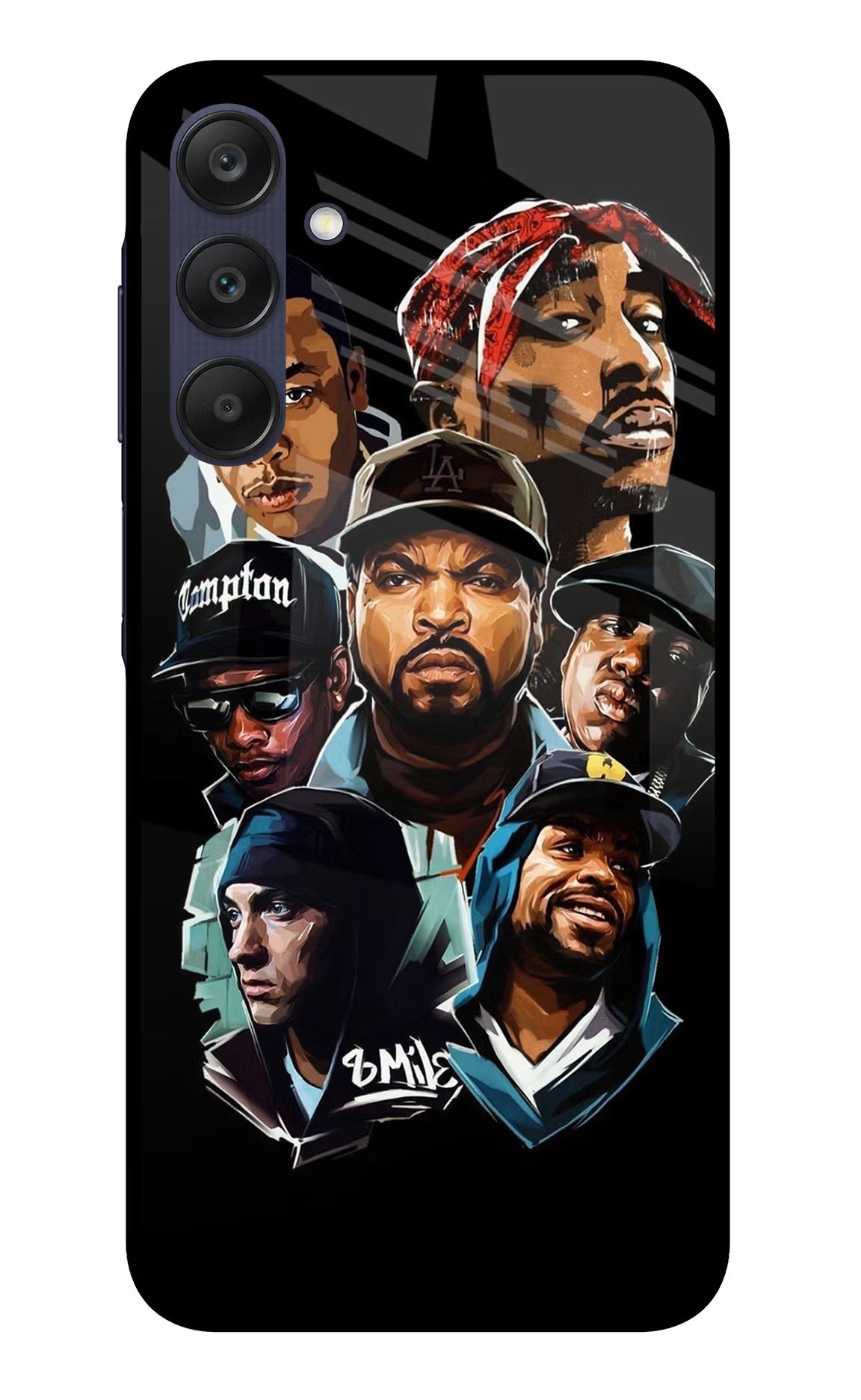 Rappers Samsung A25 5G Glass Case Back Cover by Casekaro