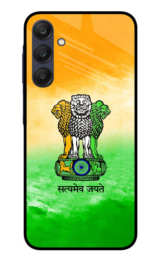 Satyamev Jayate Flag Samsung A25 5G Glass Case
