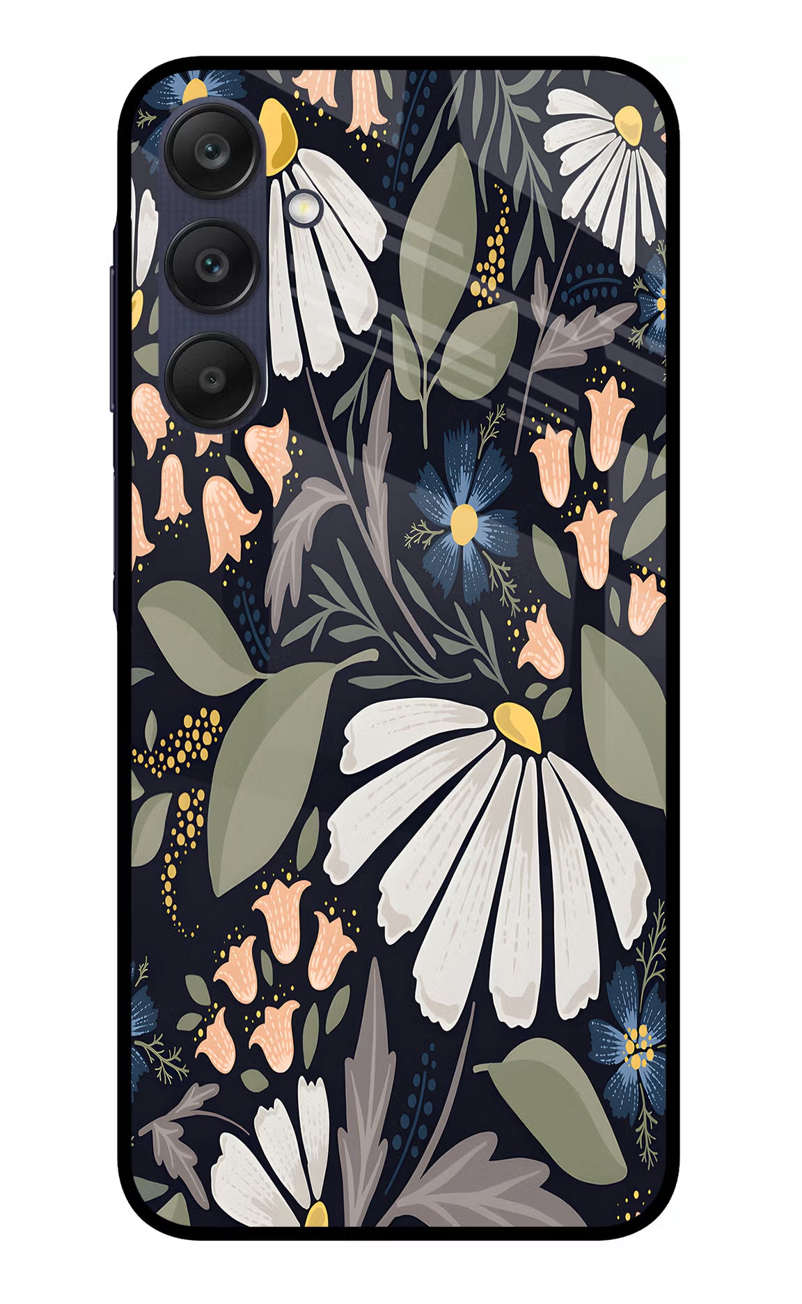 Flowers Art Samsung A25 5G Glass Case