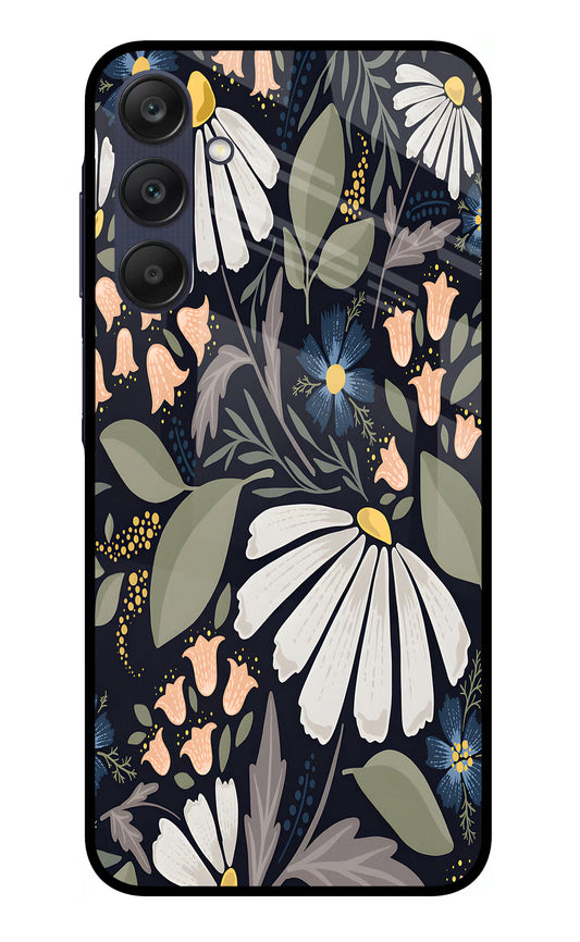 Flowers Art Samsung A25 5G Glass Case