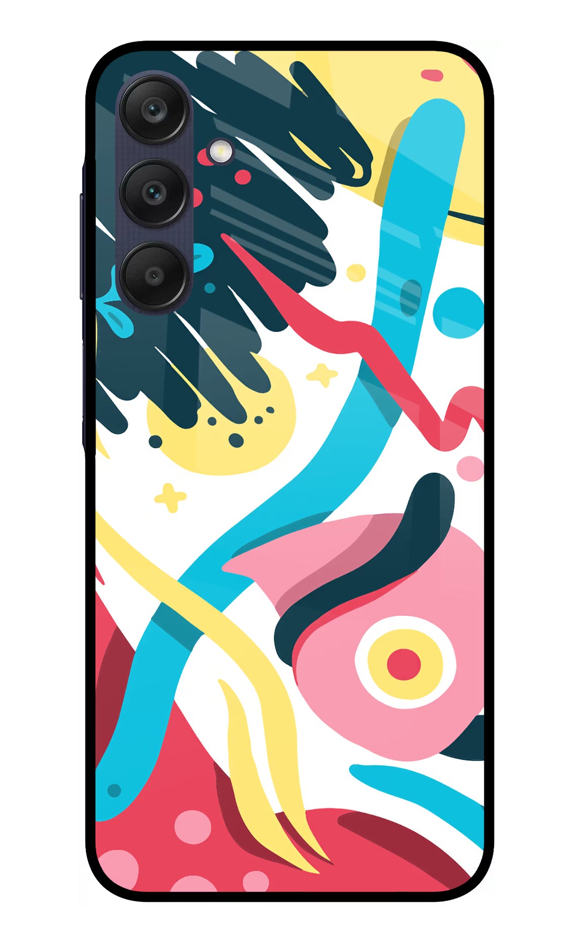 Trippy Samsung A25 5G Glass Case Back Cover by Casekaro