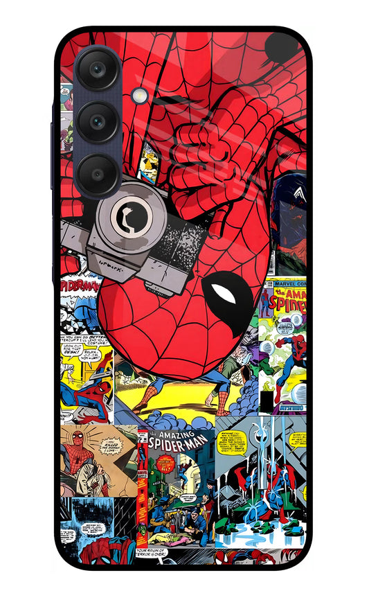 Spider Man Samsung A25 5G Glass Case