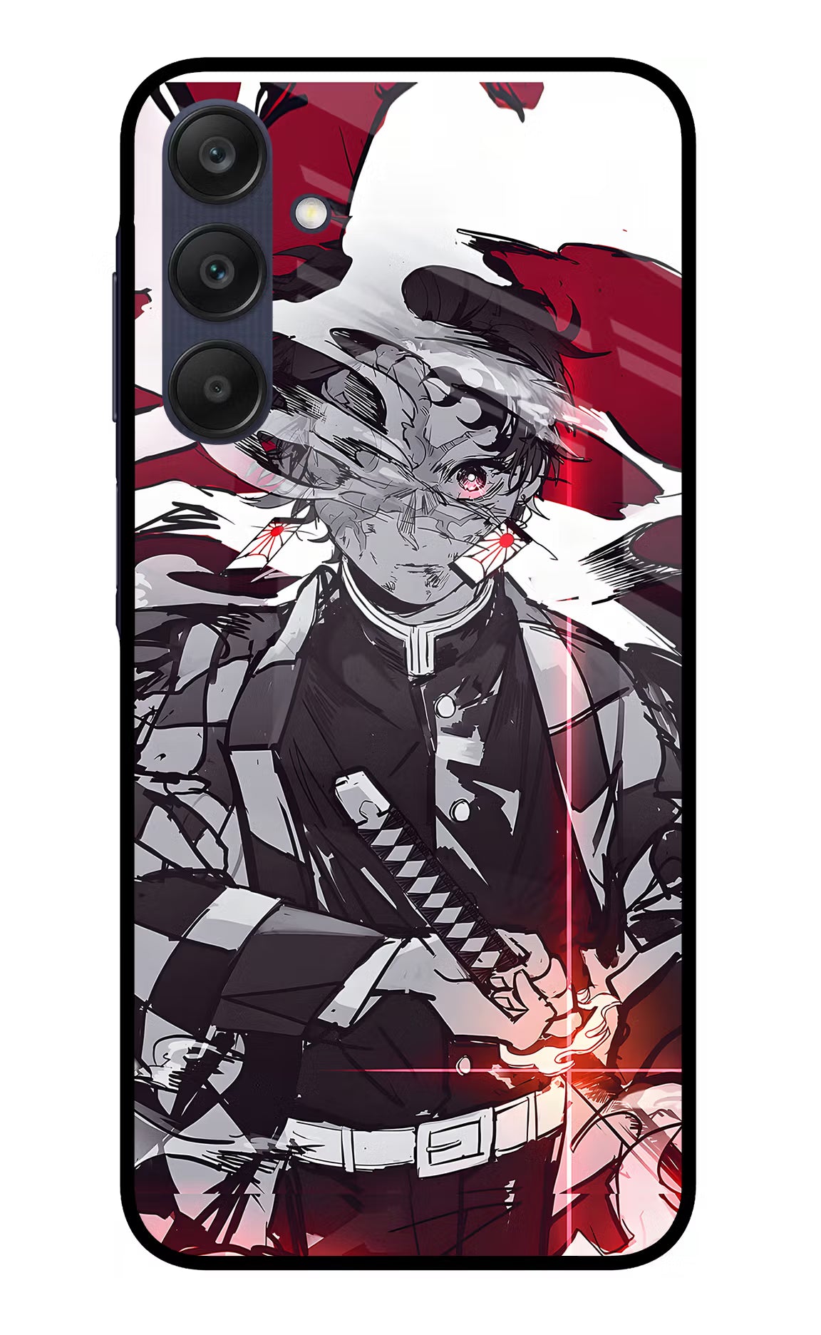 Demon Slayer Samsung A25 5G Glass Case Back Cover by Casekaro