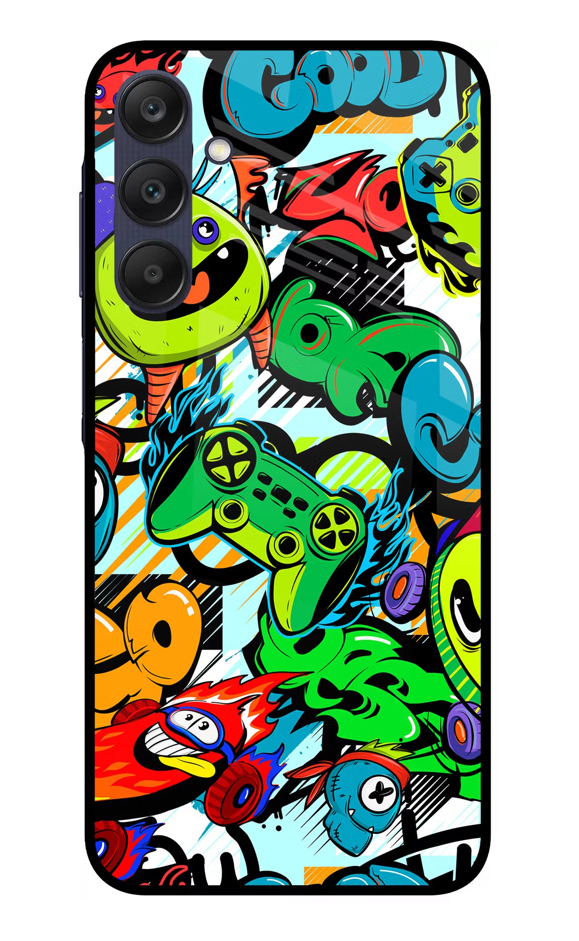 Game Doodle Samsung A25 5G Glass Case