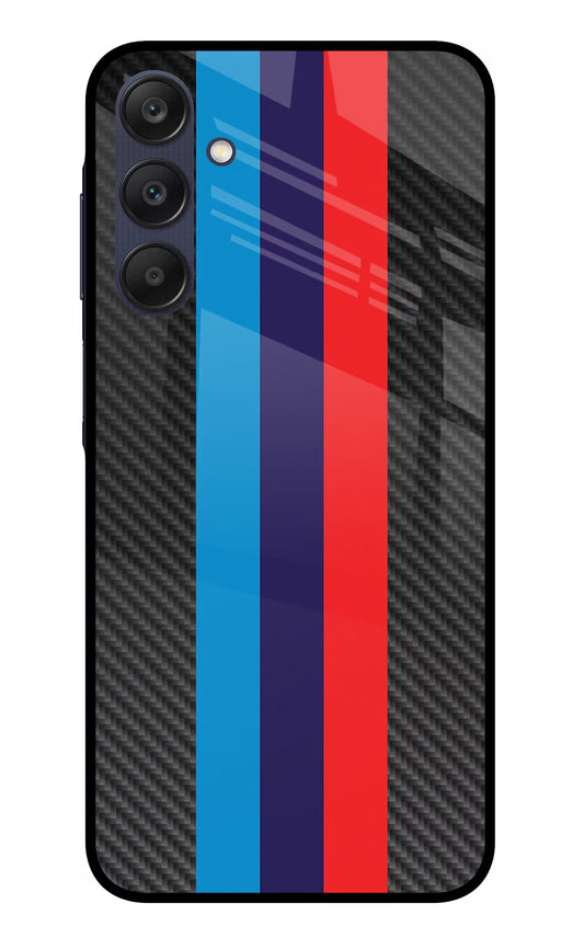 BMW Stripes Pattern Samsung A25 5G Glass Case