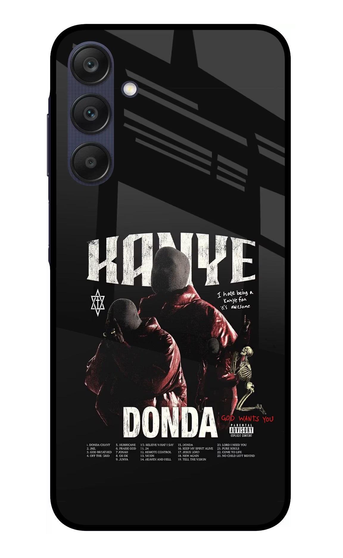 Donda Kanye West Samsung A25 5G Glass Case Back Cover by Casekaro
