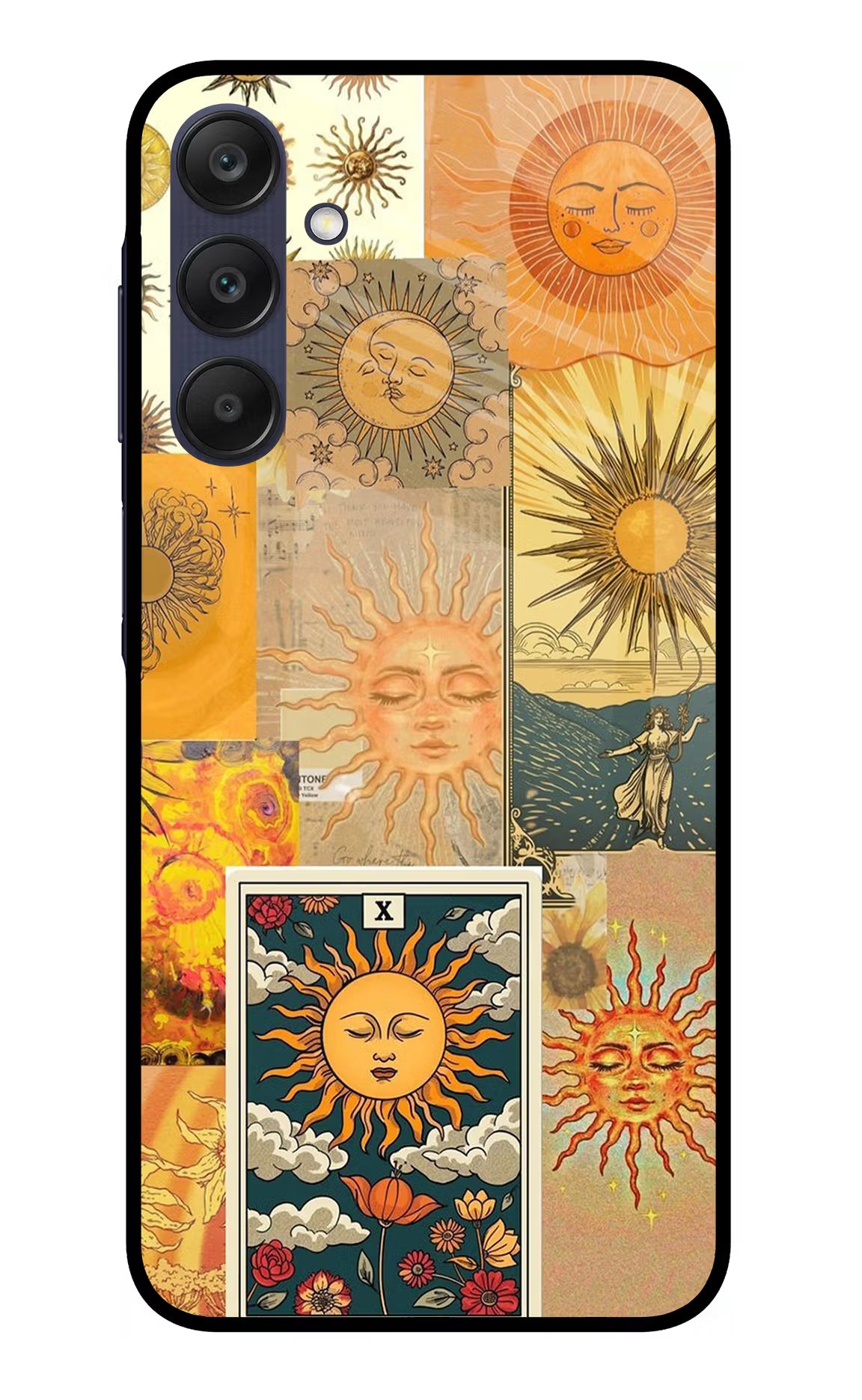 Sun Samsung A25 5G Glass Case Back Cover by Casekaro