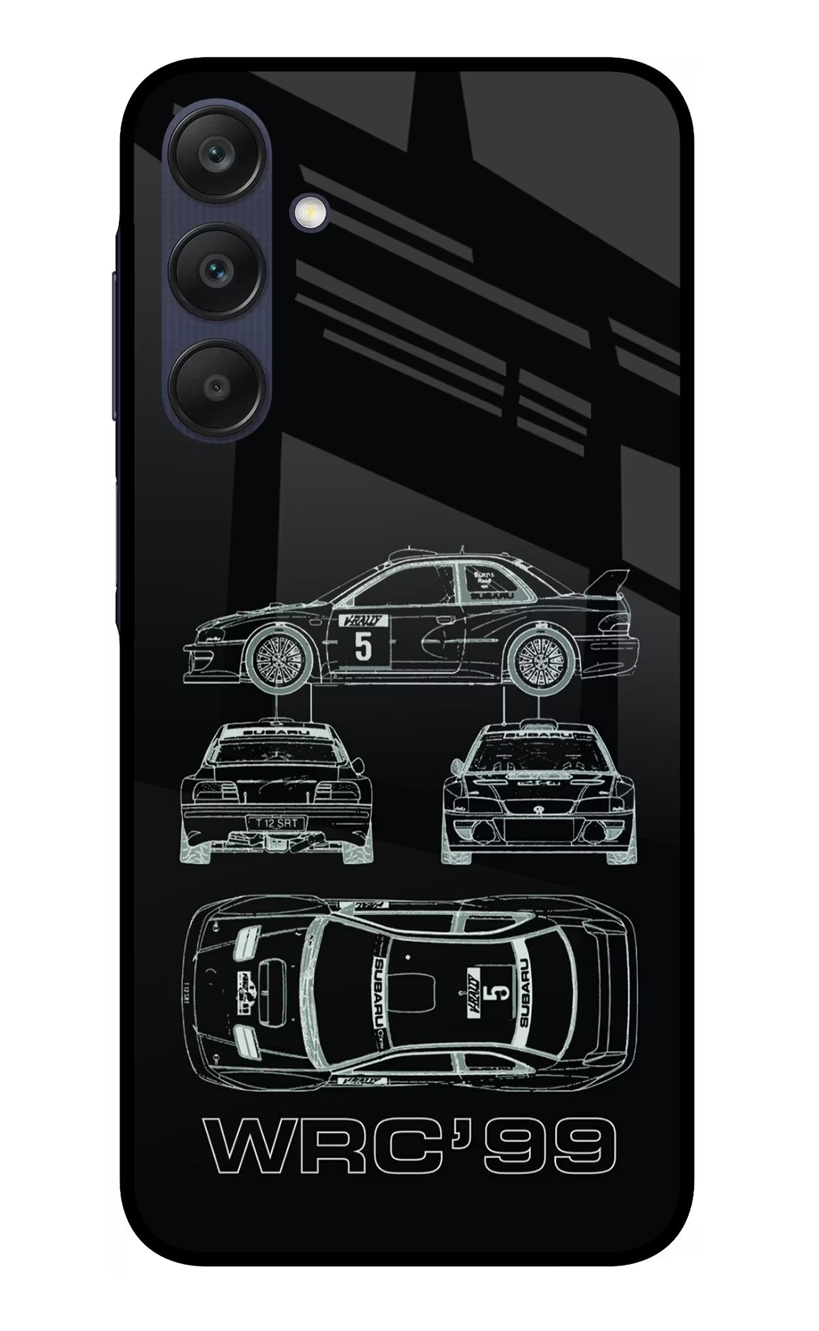 WRC'99 Samsung A25 5G Glass Case Back Cover by Casekaro