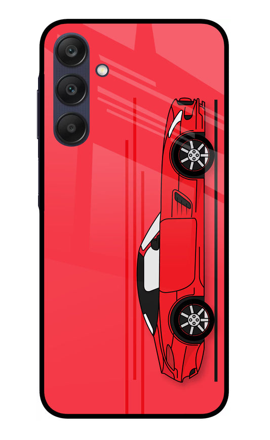 Red Velocity Samsung A25 5G Glass Case