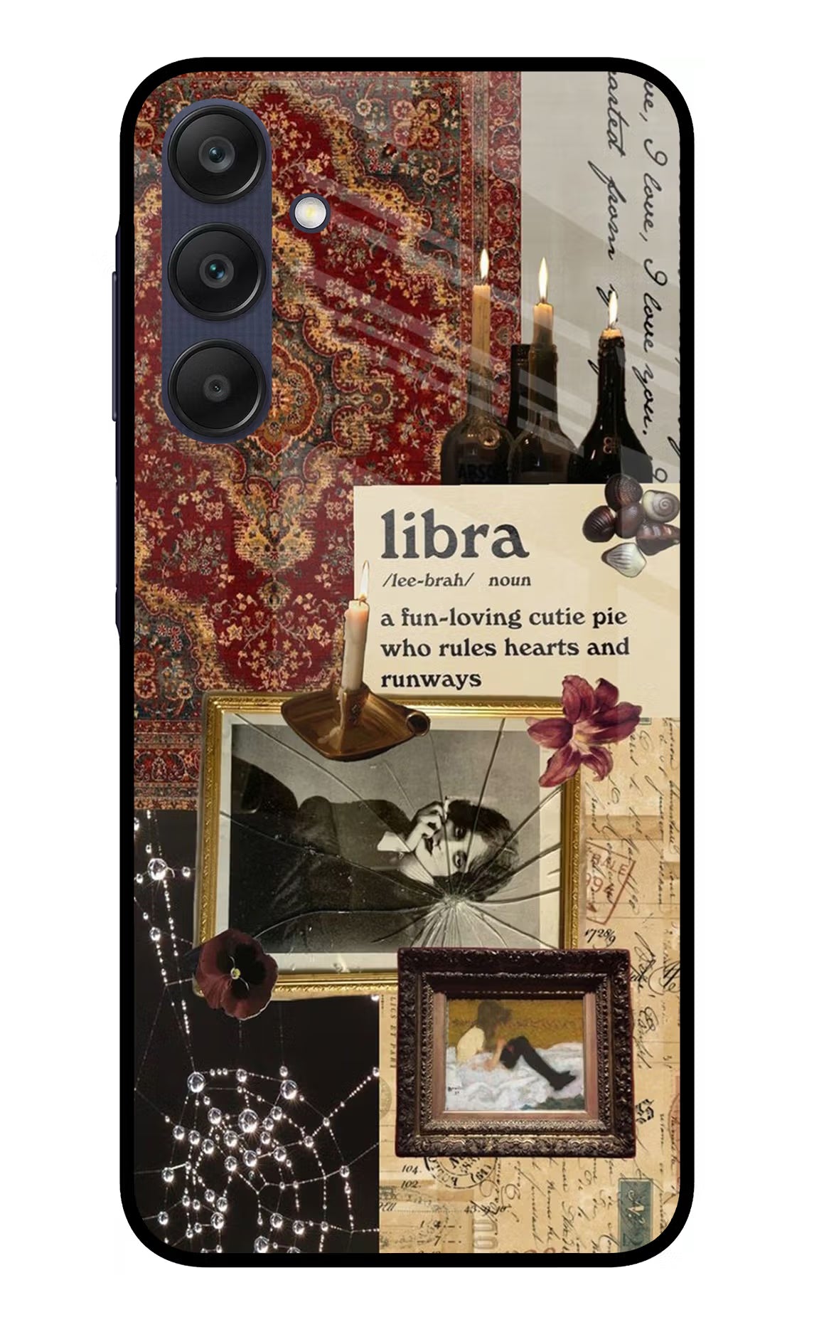 Libra Zodiac Samsung A25 5G Glass Case Back Cover by Casekaro