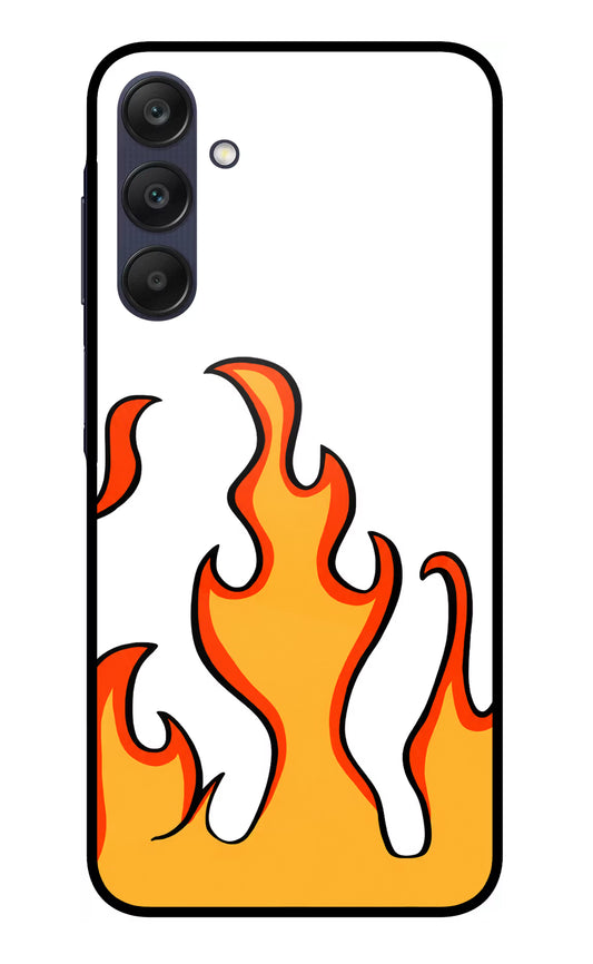 Fired Up – White Samsung A25 5G Glass Case
