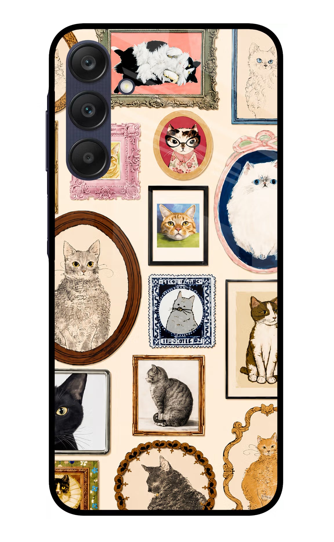 Mirror Cats Samsung A25 5G Glass Case