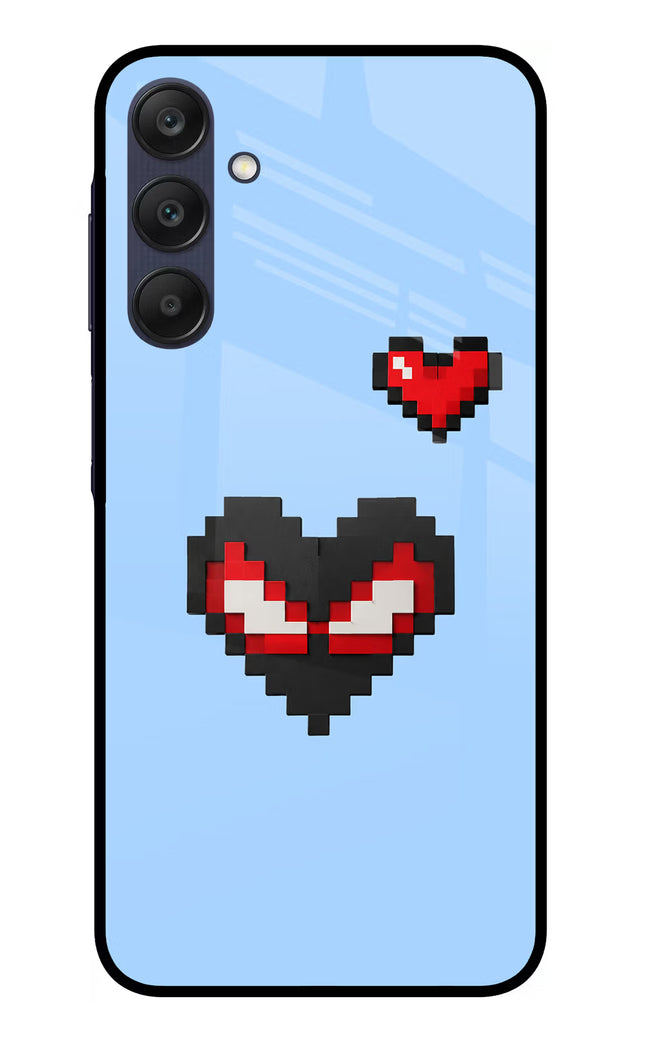 Peter Heart Samsung A25 5G Glass Case