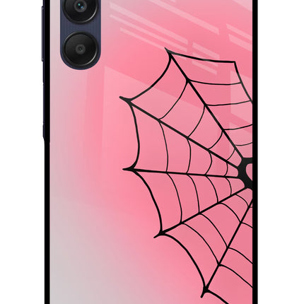 Pink Web Samsung A25 5G Glass Case