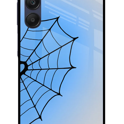 Blue Web Samsung A25 5G Glass Case