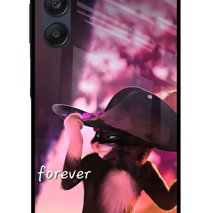Forever Cat Samsung A25 5G Glass Case