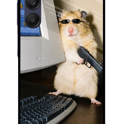 Hacker Hamster Samsung A25 5G Glass Case