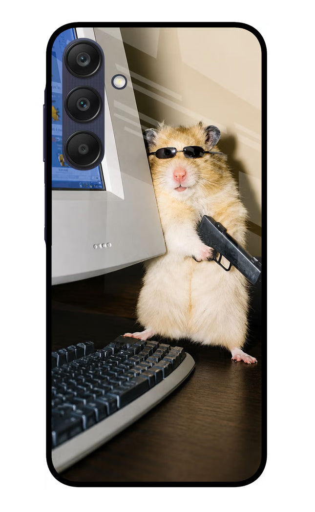 Hacker Hamster Samsung A25 5G Glass Case
