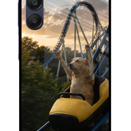 Rollercoaster Dog Samsung A25 5G Glass Case