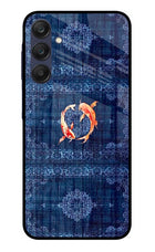 Koi Blue Samsung A25 5G Glass Case