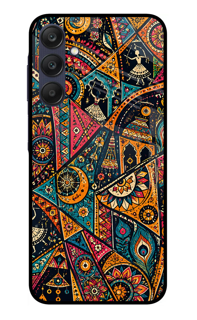 Folk Print Samsung A25 5G Glass Case