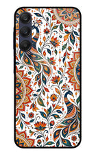 White Mayura Samsung A25 5G Glass Case