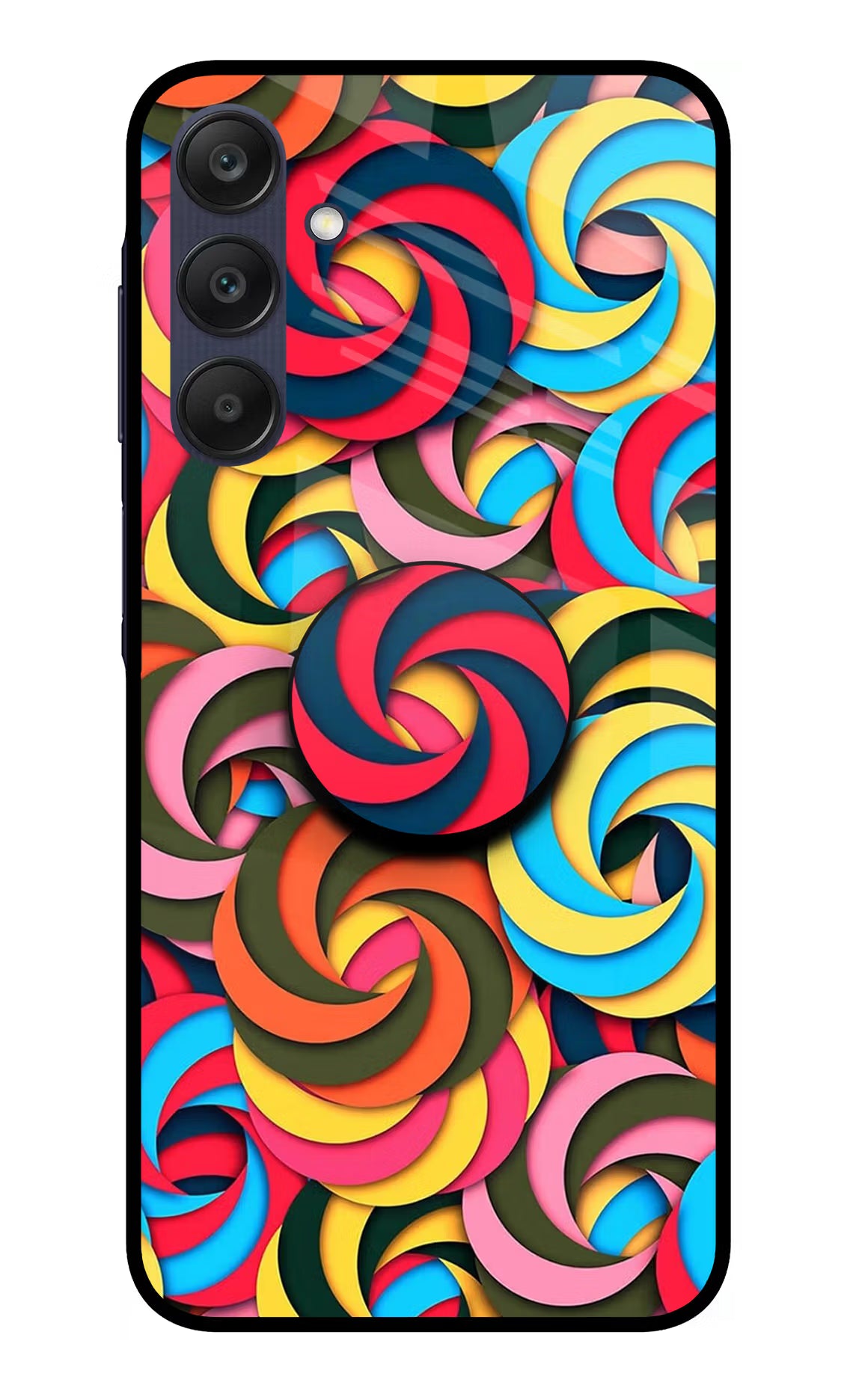 Spiral Pattern Samsung A25 5G Pop Case by Casekaro
