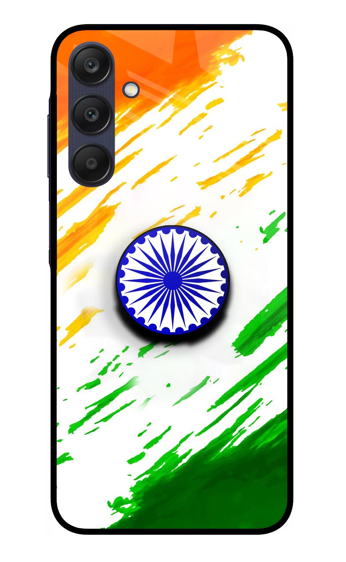 Indian Flag Ashoka Chakra Samsung A25 5G Pop Case by Casekaro