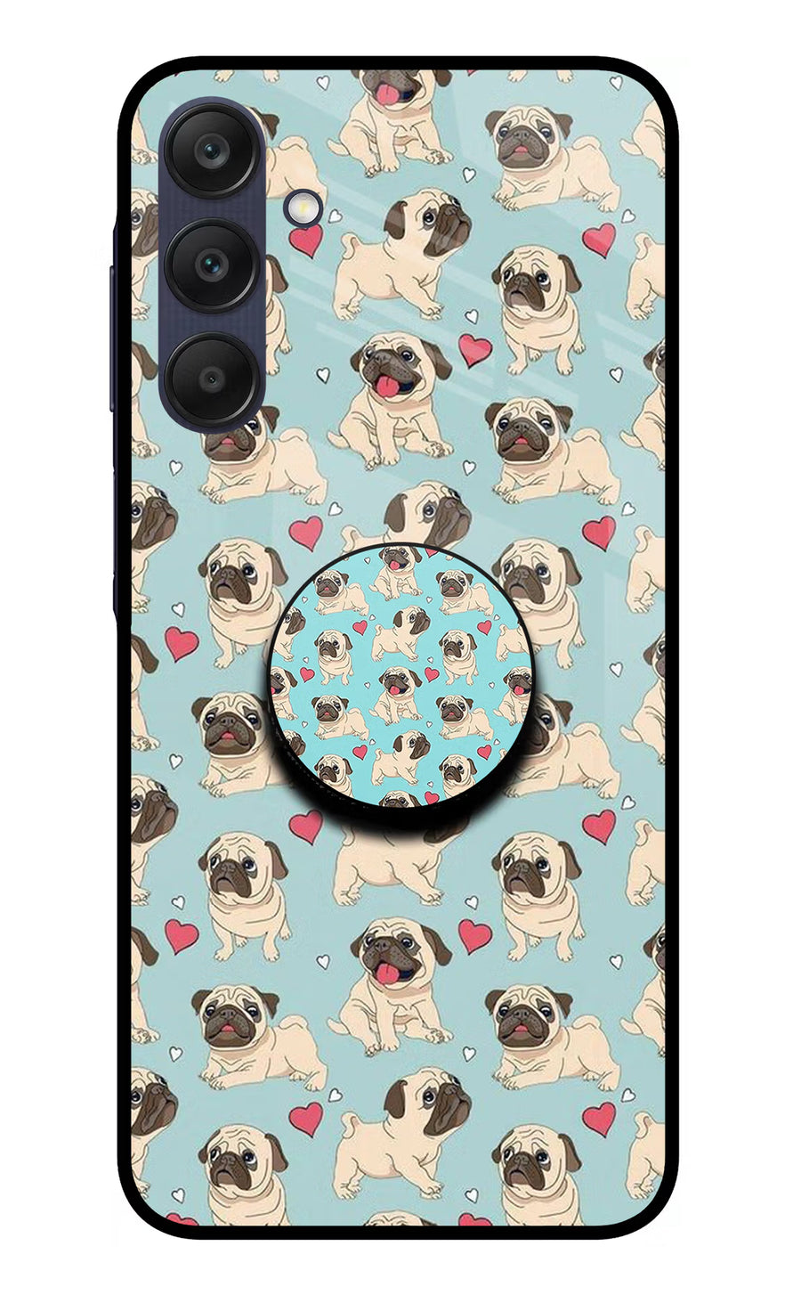 Pug Dog Samsung A25 5G Pop Case, Glass case