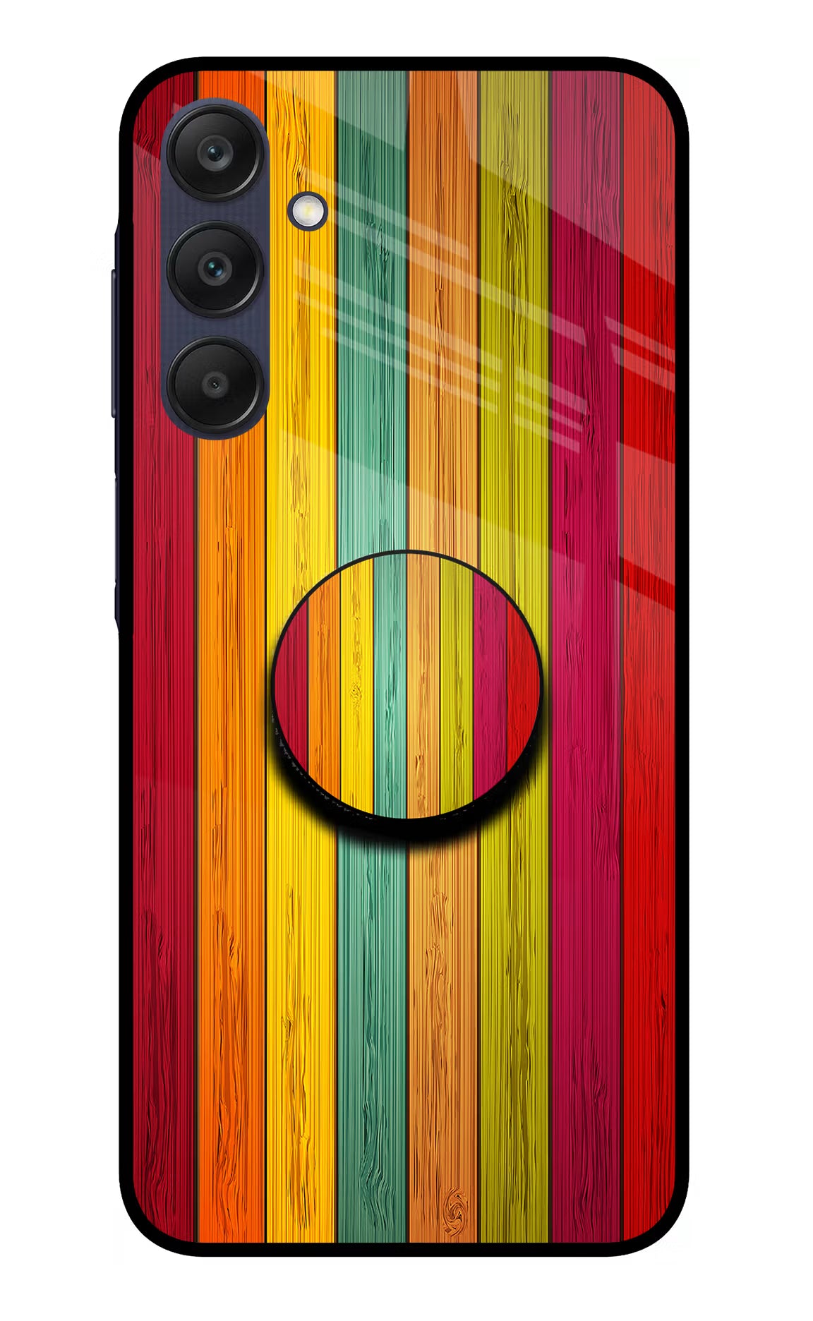Multicolor Wooden Samsung A25 5G Pop Case by Casekaro