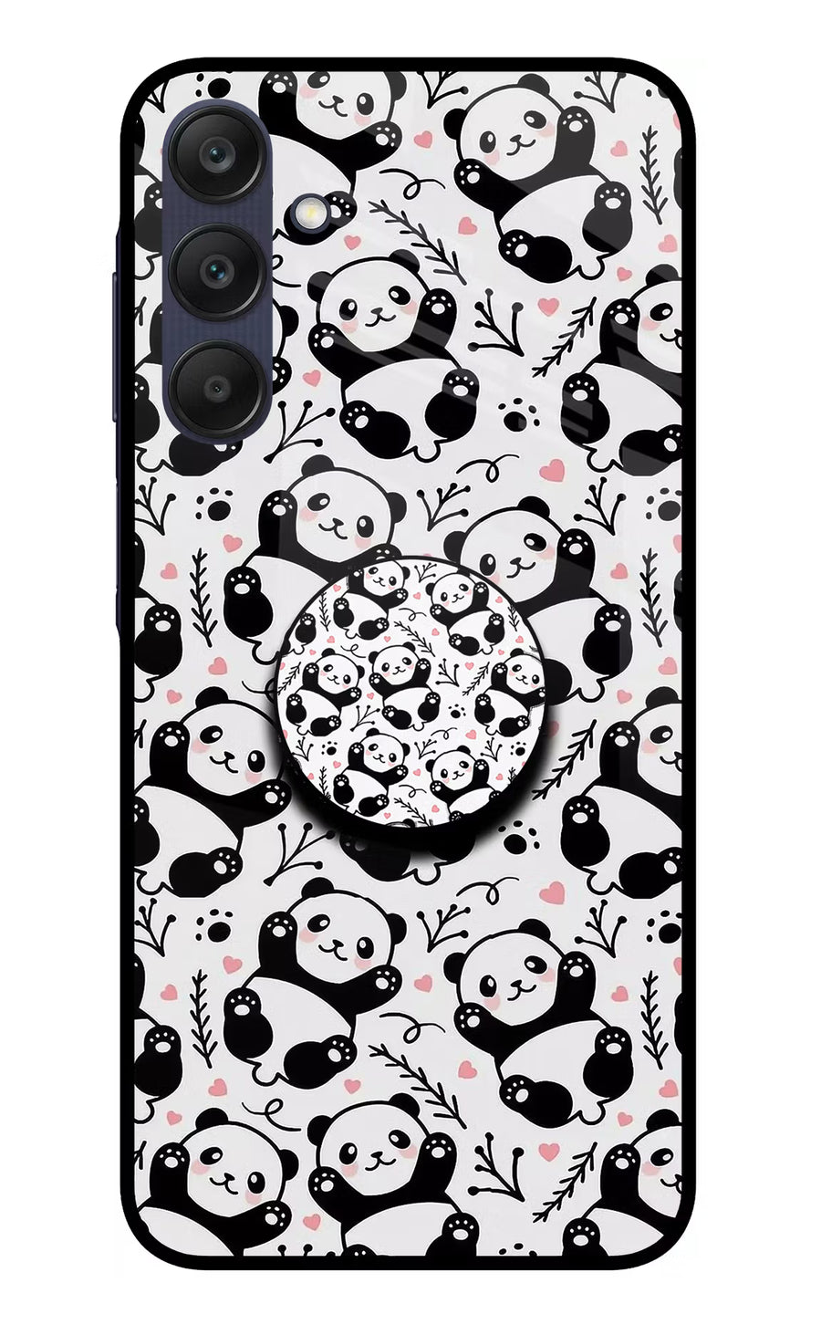 Cute Panda Samsung A25 5G Pop Case, Glass case