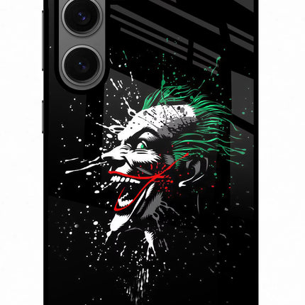 Joker Samsung S24 Glass Case Back Cover by Casekaro