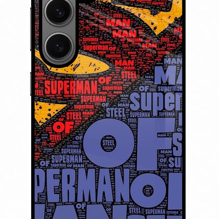 Superman Samsung S24 Glass Case Back Cover by Casekaro