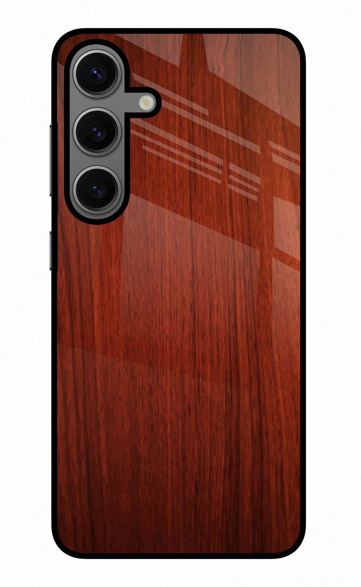 Wooden Plain Pattern Samsung S24 Glass Case