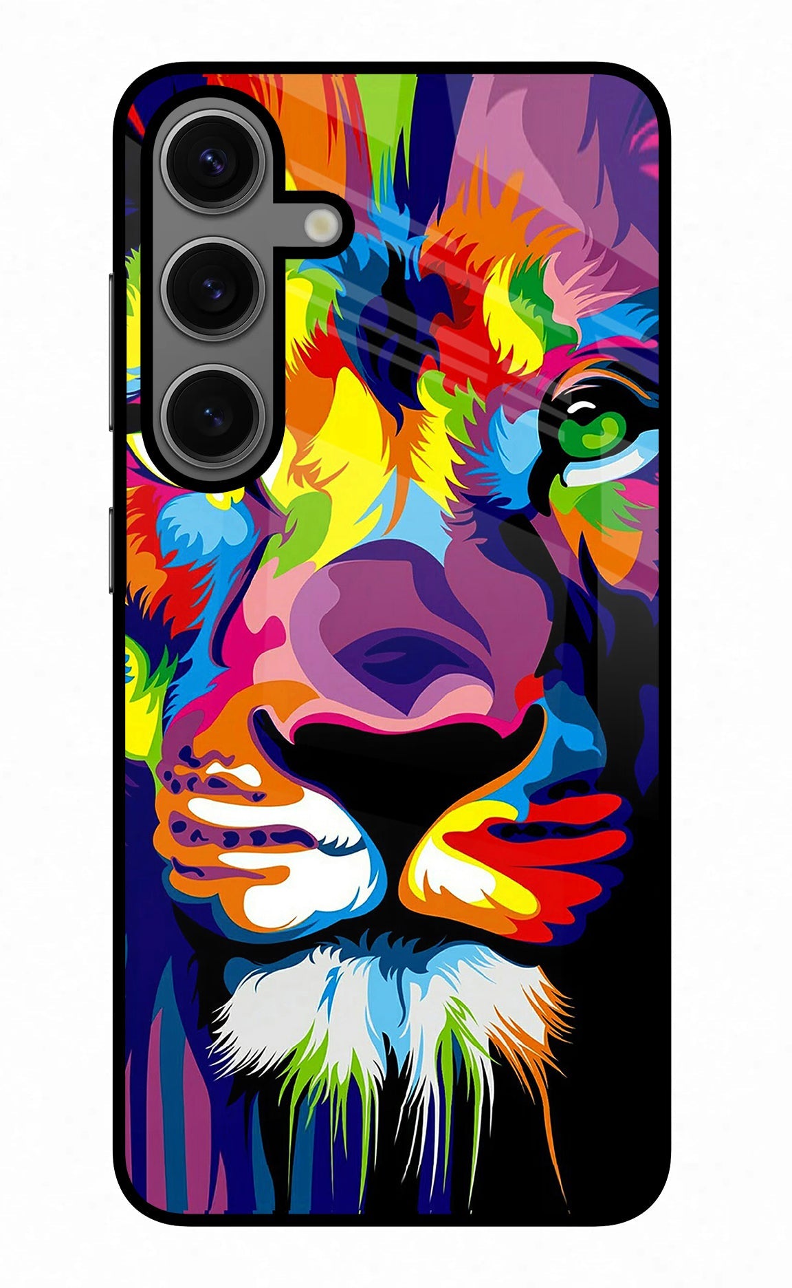 Lion Samsung S24 Glass Case