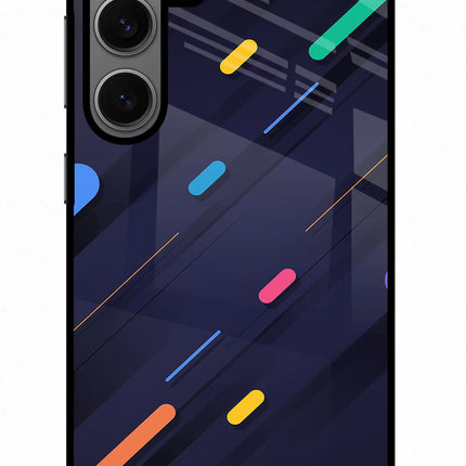 Abstract Design Samsung S24 Glass Case